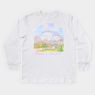 Nature is Beautiful Kids Long Sleeve T-Shirt